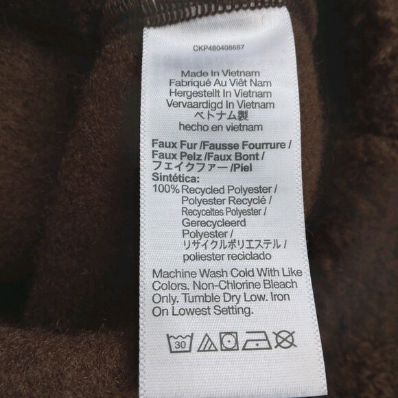 Madewell Pebbled Faux Shearling Shawl Collar Coat Women's Size Medium - Picture 5 of 15